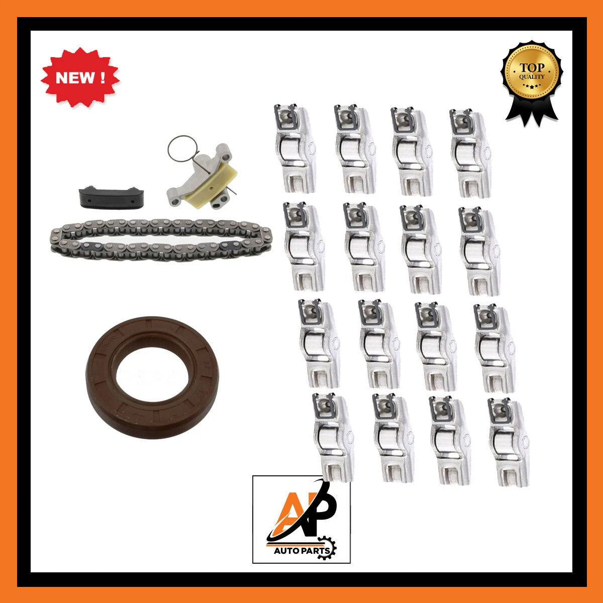 Engine Timing Chain Kit Replacement with Seal and Rocker Arms for Ford Mondeo (2001–2007)