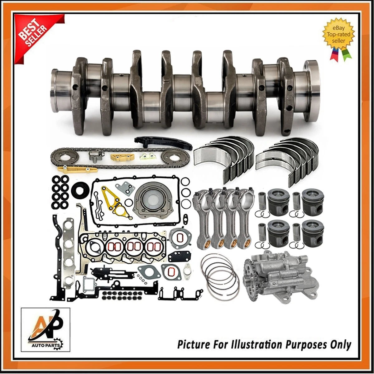Engine Rebuild Parts Kit for Ford Transit 2.4 TDCi MK7 (2014–2019)