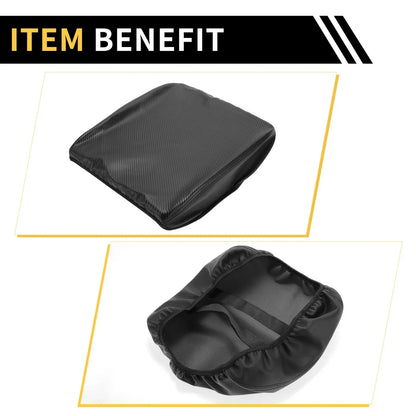 Armrest Cover for Dodge Ram Microfiber Leather Carbon Fiber Black