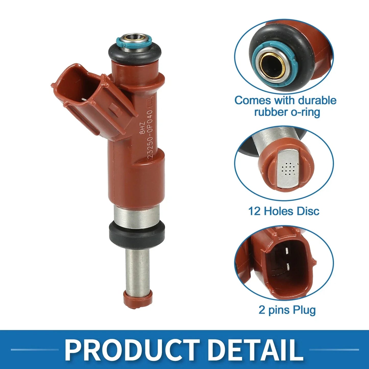 Fuel Injector 6 x No.23209-0P040 for Toyota Camry LE SE XLE 3.5L (2007-2011)