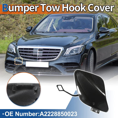 Bumper Tow Hook Cover for Mercedes-Benz S-Class (2014-2023) Black