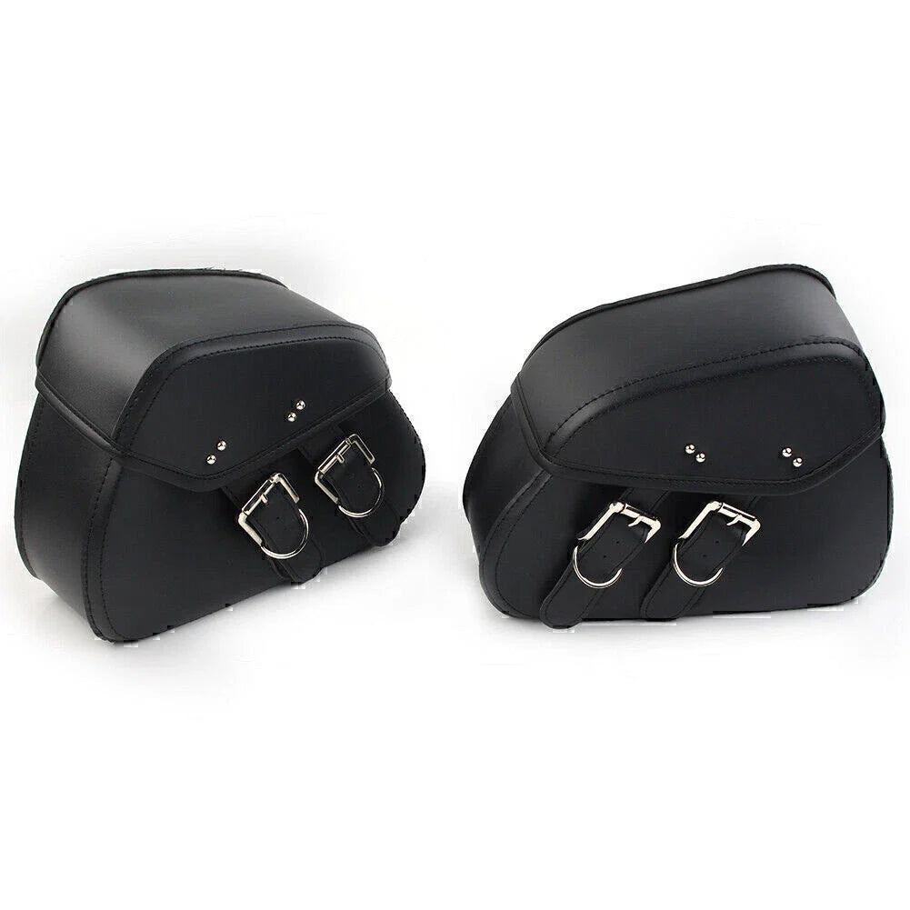 PU Leather Saddle Bags for Harley Sportster Dyna Motorcycle