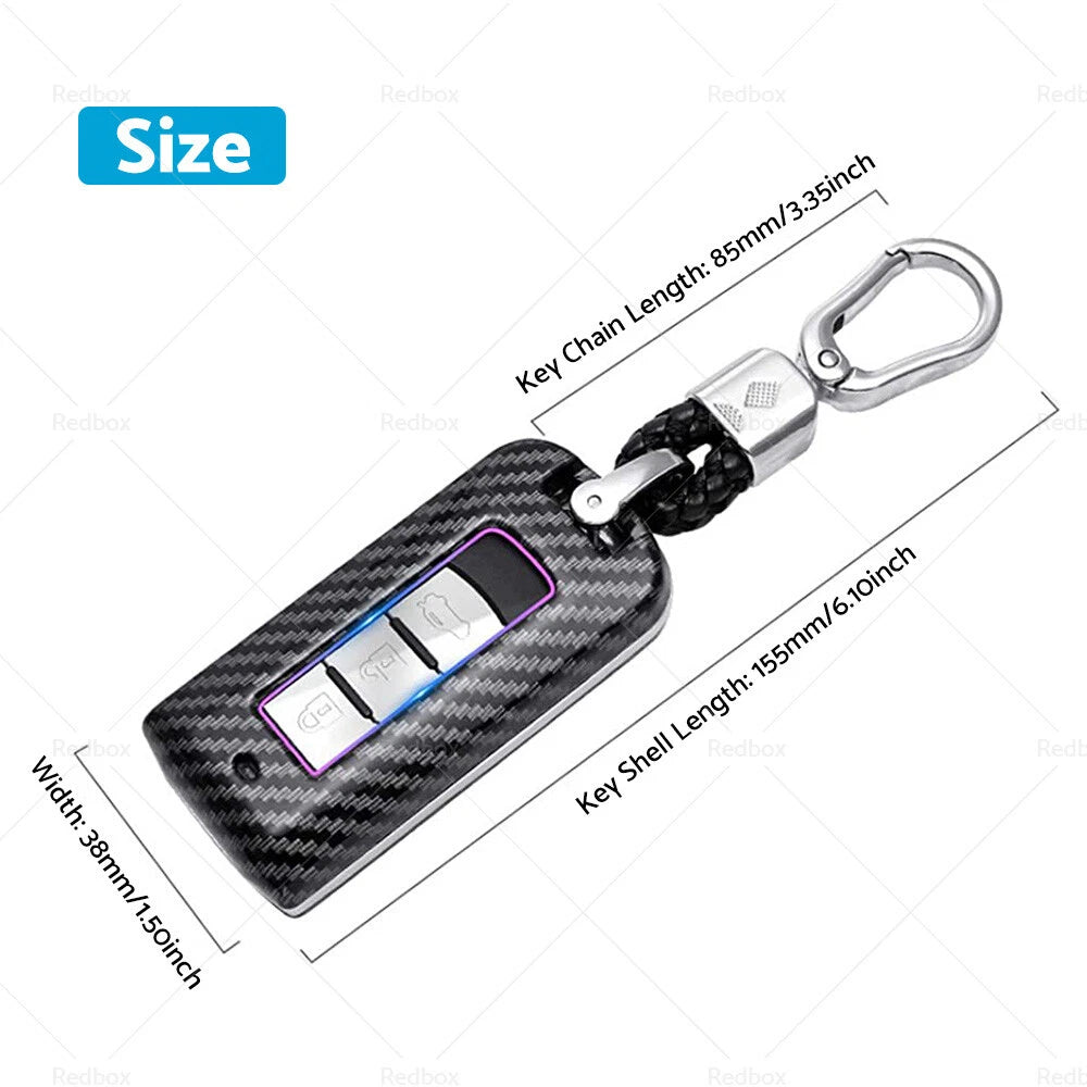 Carbon Fiber Key Fob Cover for Mitsubishi Outlander
