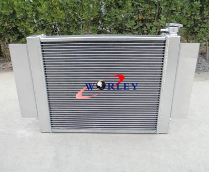 Aluminum Radiator + Fan for Mazda RX2 RX3 RX4 RX5 (1970-1978)