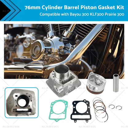 76mm Big Bore Engine Cylinder Kit for Bayou 300, Prairie 300 (1993-2004)