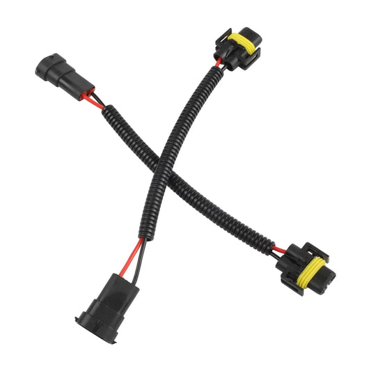 2 x Adapter Wiring Harness Plugs Prewired M/F H11 H8 H9