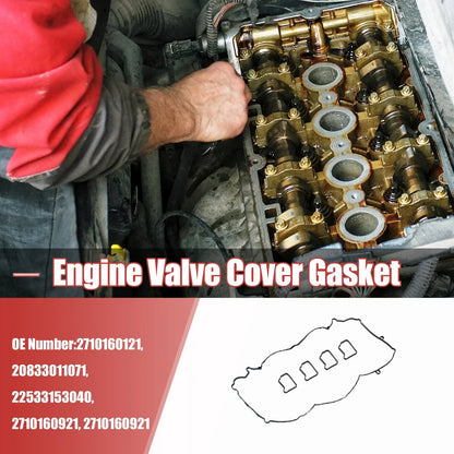 Engine Valve Cover Gasket Set for Mercedes C230 C200 E250 SLK200 (2000-2010)