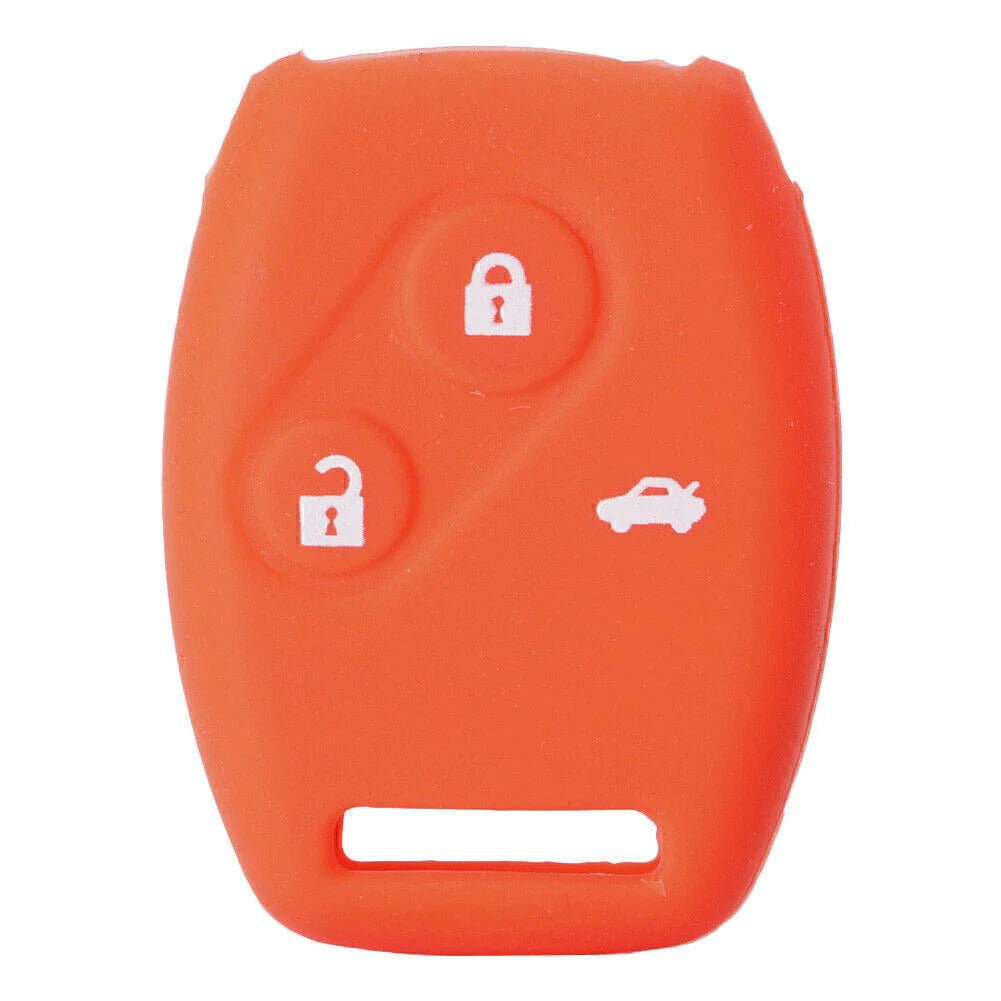 Remote Key Silicone Fob Shell Case for Honda Civic, Accord, CR-V, Odyssey (2001-2023)