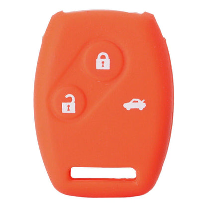 Remote Key Silicone Fob Shell Case for Honda Civic, Accord, CR-V, Odyssey (2001-2023)