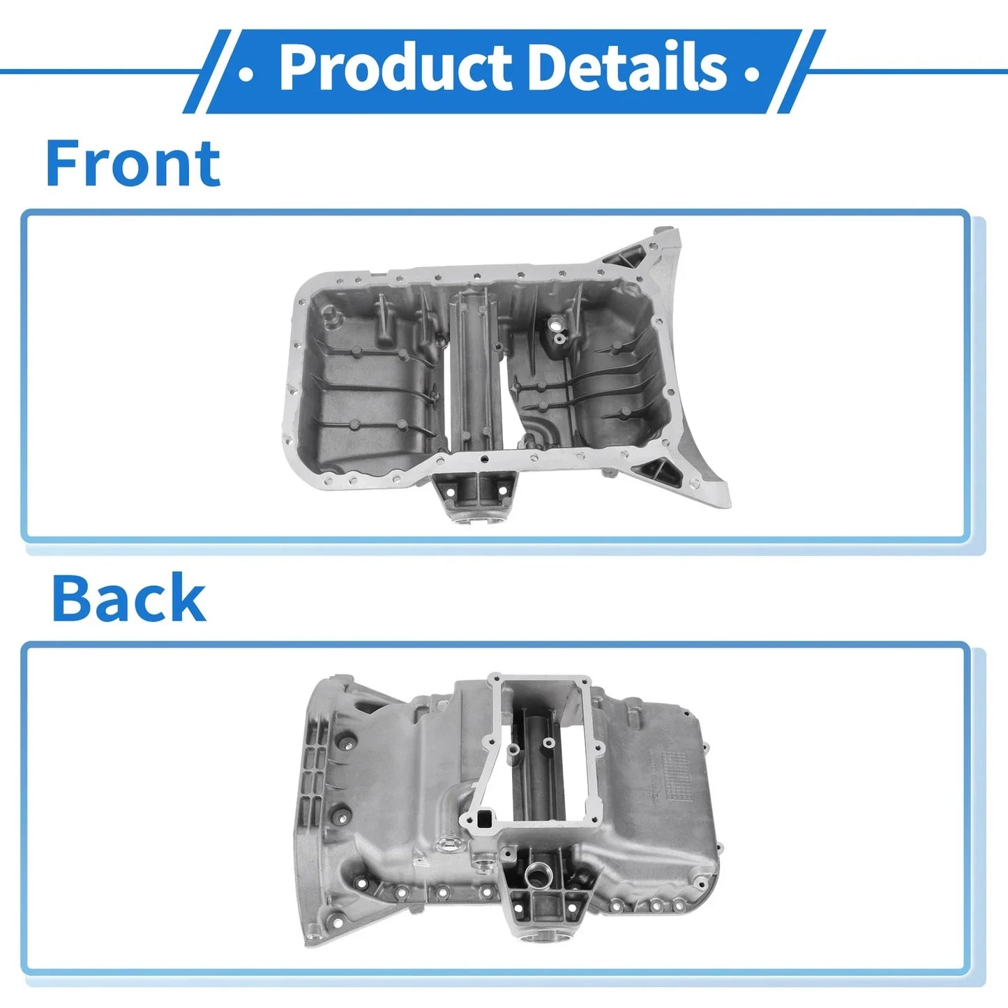 Engine Oil Pan for Mercedes-Benz C230 Aluminum Alloy (2001-2007)