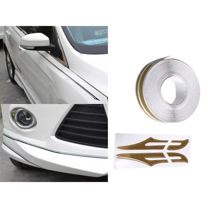 Tape Decal Gold Pinstripe Practical Stickers Stripe Tape Vinyl 9801.2cm
