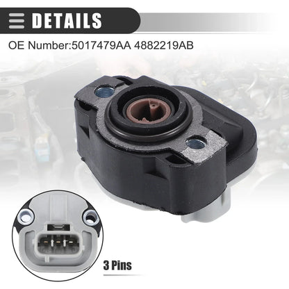 Throttle Position Sensor for Dodge (Plastic, Black)