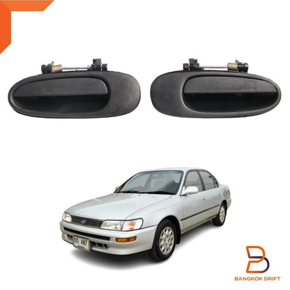 Black Rear Outer Door Handles  for Toyota Corolla (1992-1998)