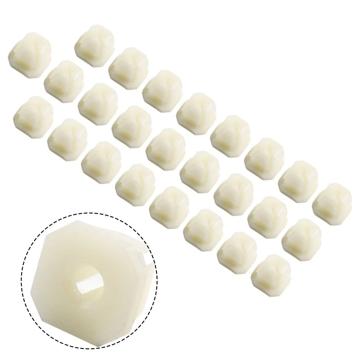 25 x Headlight Bezel Grill #8 #10 Screw Nut Clip 5/16" Sq Hole for PAS1574