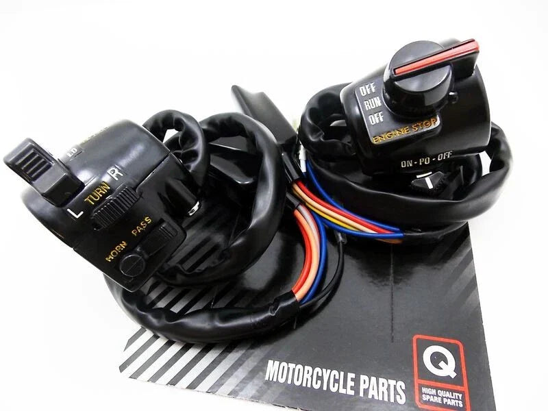 Left Right Handlebar Switch Block Assembly Set for Kawasaki Z1 (1973)