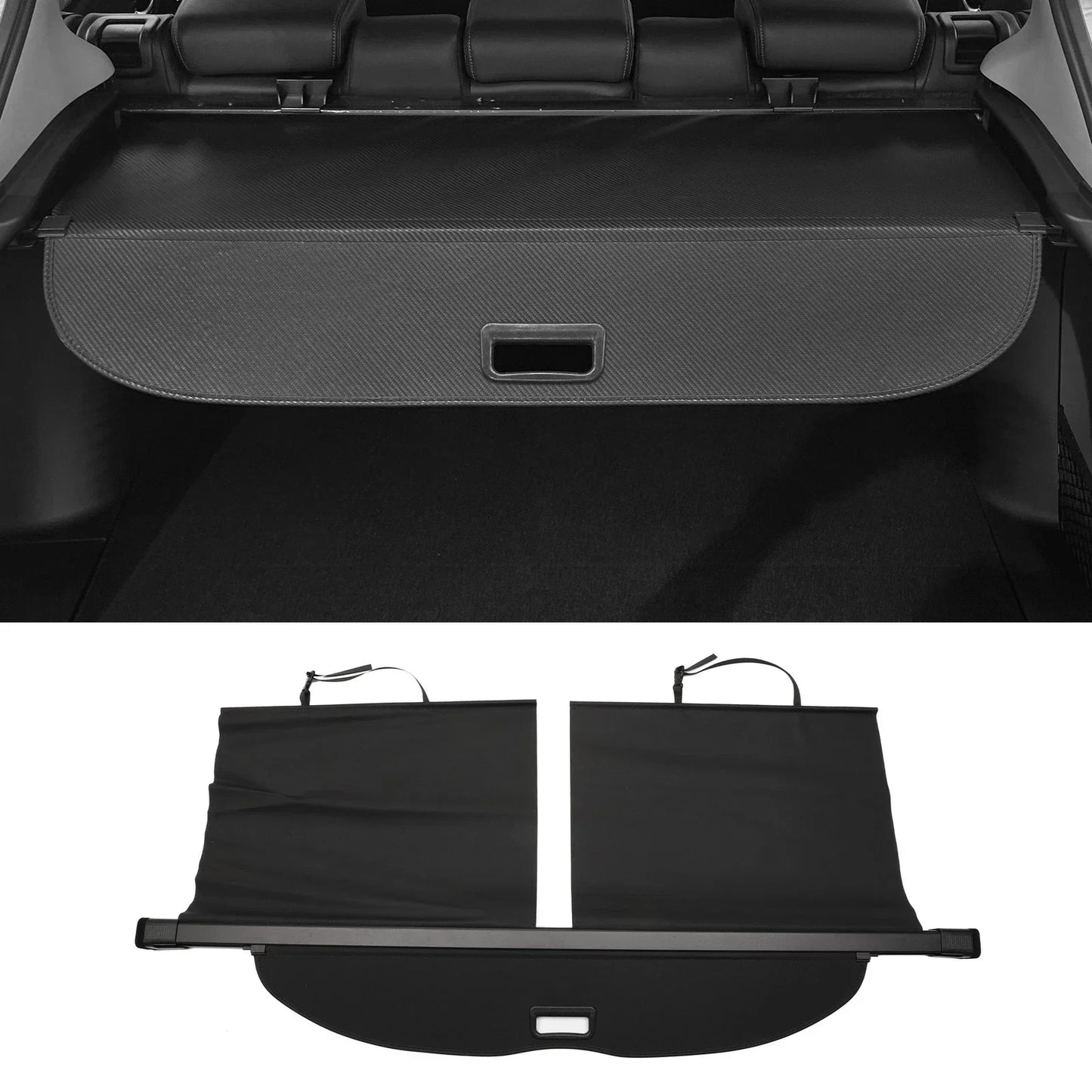 Retractable Cargo Cover for Honda Pilot 2023-2024 Trunk Parcel Shelf Gloss Black