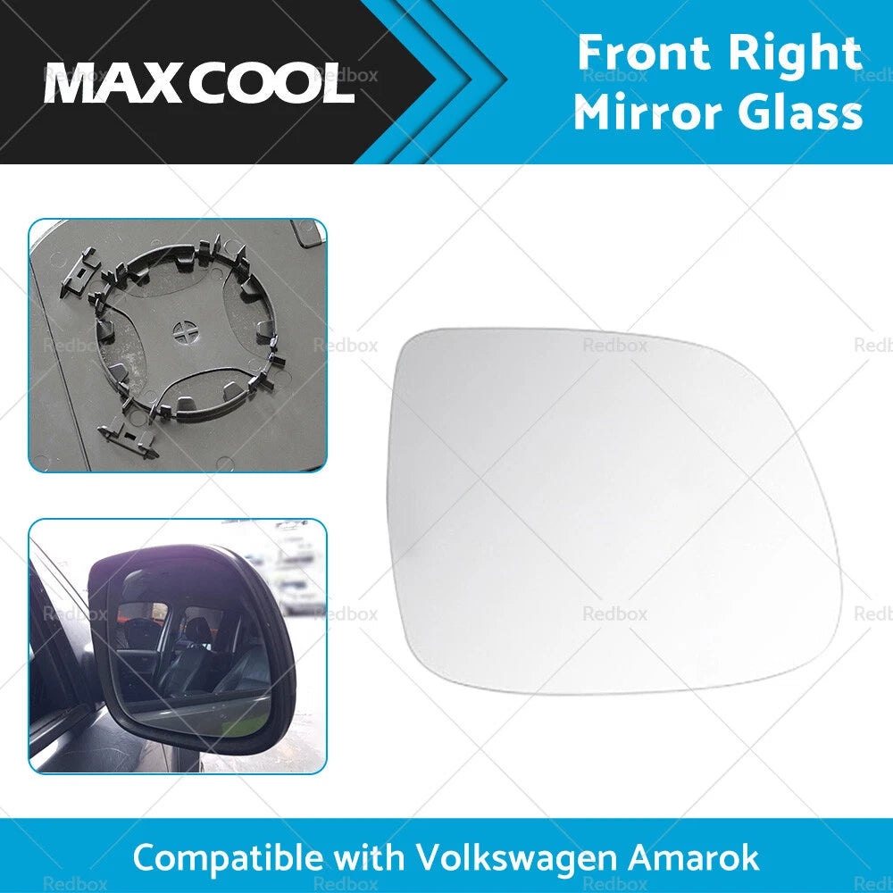 Heated Convex Right Side Mirror Glass for VW Amarok (2010-2018)