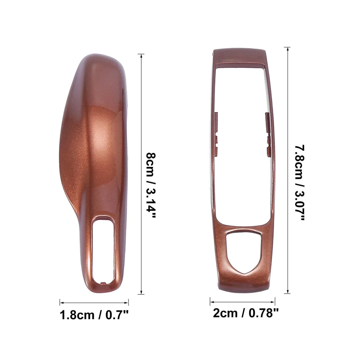 Brown Car Remote Key Cover Case for Porsche Cayenne Panamera (2003-2023)