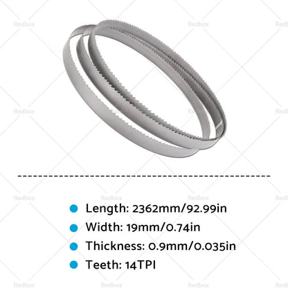 Bi-Metal Bandsaw Blade 2362mm x 19mm 14 TPI for Metal Cutting