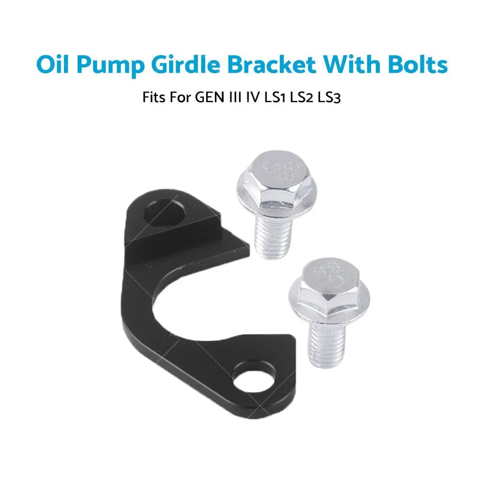 LS Billet Oil Pump Pickup Tube Girdle Brace for GEN III IV LS1 LS2 LS3