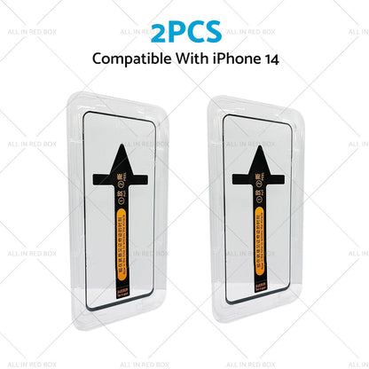 Tempered Glass Screen Protectors for iPhone 14/Pro/Max/Plus