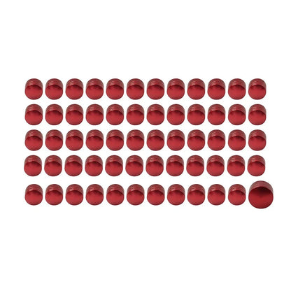 60x Red Engine Screw Caps for Harley Twin Cam Engines (1999-2017)