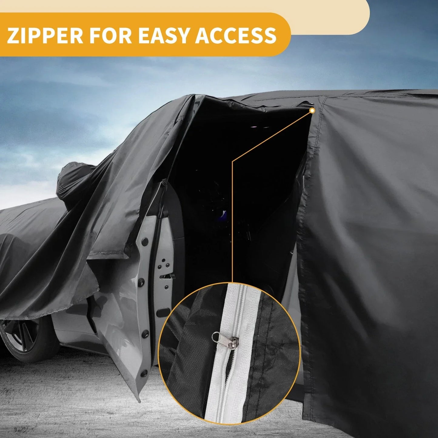 Waterproof All Weather Car Cover for Lexus UX (2019-2023) - Black 190T-PU