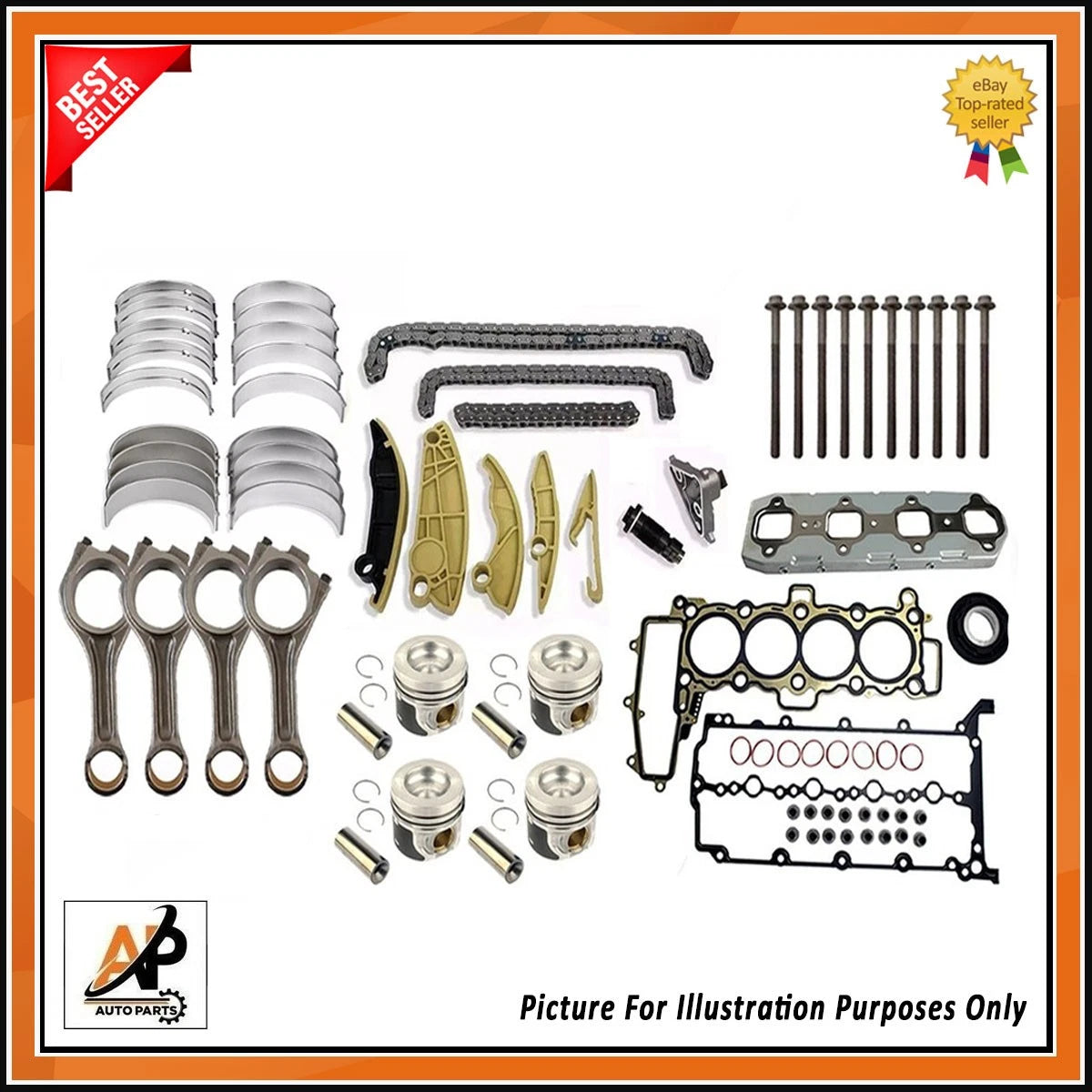 Crankshaft Engine Rebuild Kit OEM Replacement for Land Rover Discovery (2009–2016)