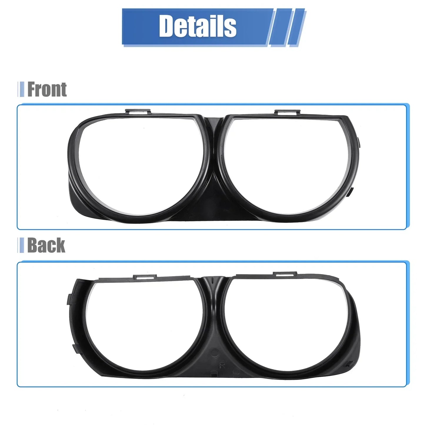 Front Headlight Lamp Bezel Trim for Dodge Challenger (2015-2023)