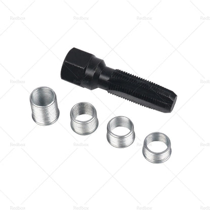 14MM Spark Plug Repair Kit & 4 Inserts for Helicoil Thread Reamer Tap