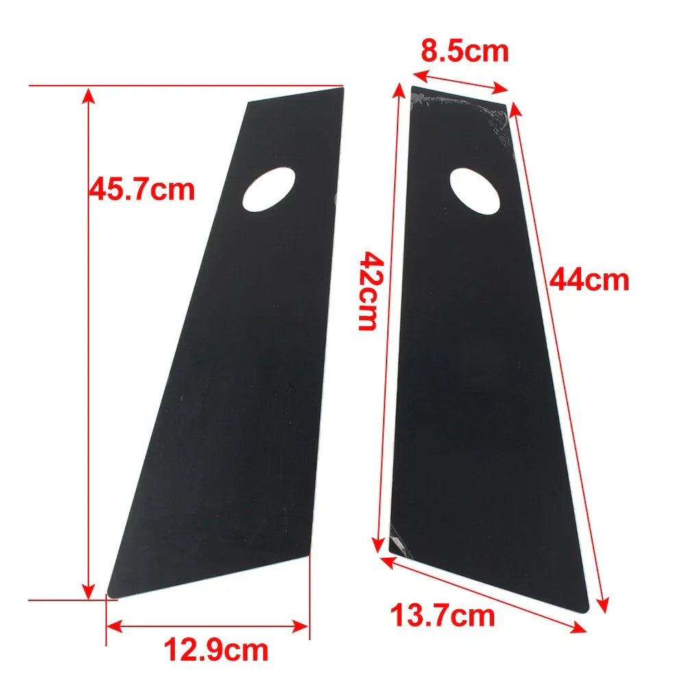 Bright Black Door Window Pillar Post Trims for Tesla Model 3 (2017-2022)