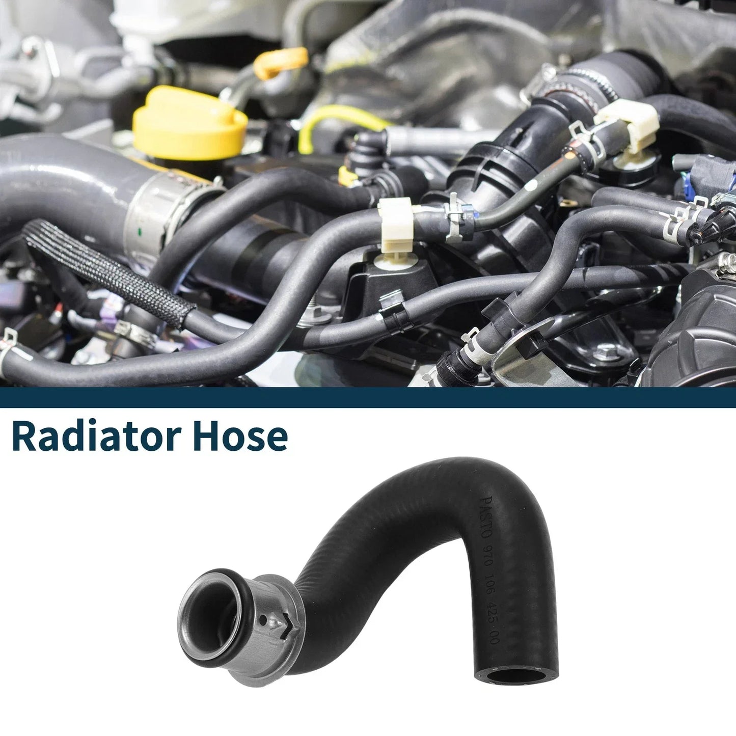 Radiator Hose for Porsche Panamera 2010-2016 Rubber Coolant Pipe