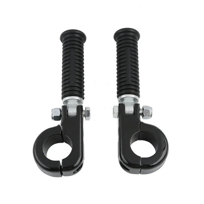 1 1/4" Black Highway Engine Guards Crash Bar Foot Pegs
