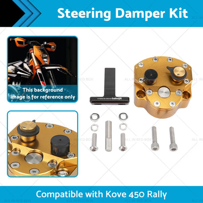 Adjustable Steering Damper Stabilizer for Kove 450 Rally (2021-2023)