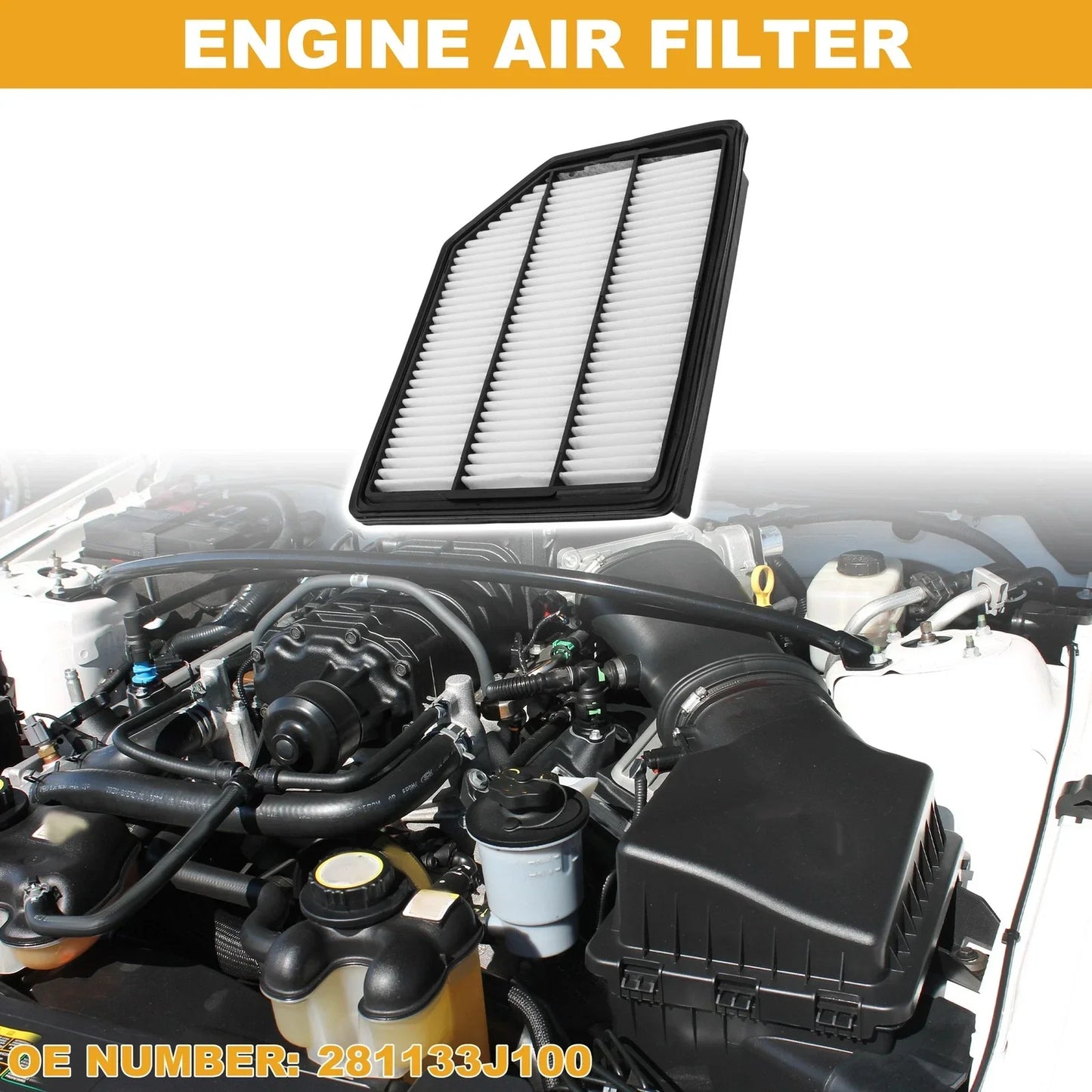 Car Engine Air Filter for Hyundai Veracruz (2007-2012) 1 x Filter