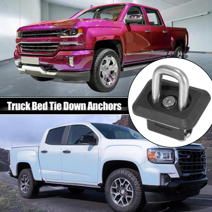 4 x Tie Down Anchors for Chevy Silverado, GMC Sierra, Canyon (2014-2023)