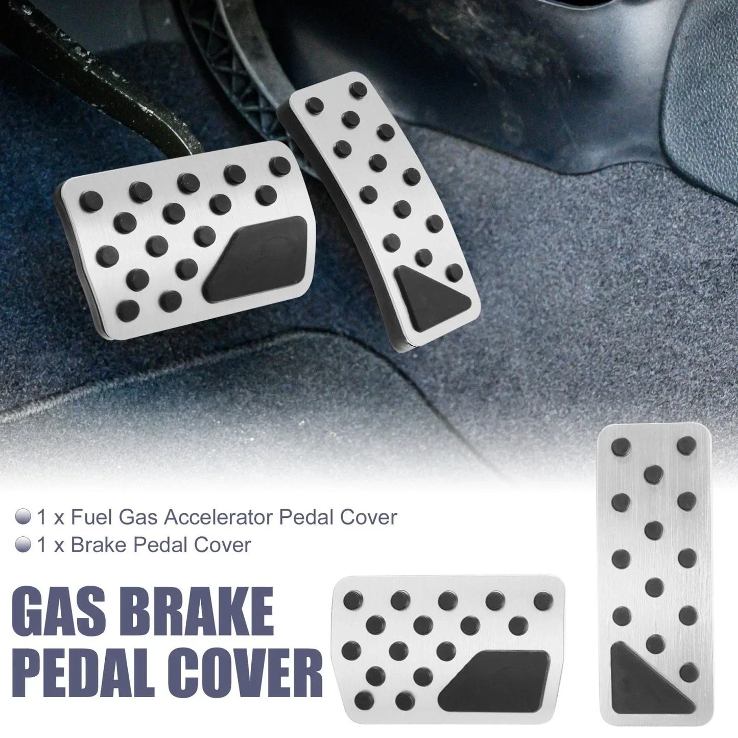 Brake Pedal Pad & Gas Accelerator Pedal Cover for Jeep 2011-2012 (2011-2012)