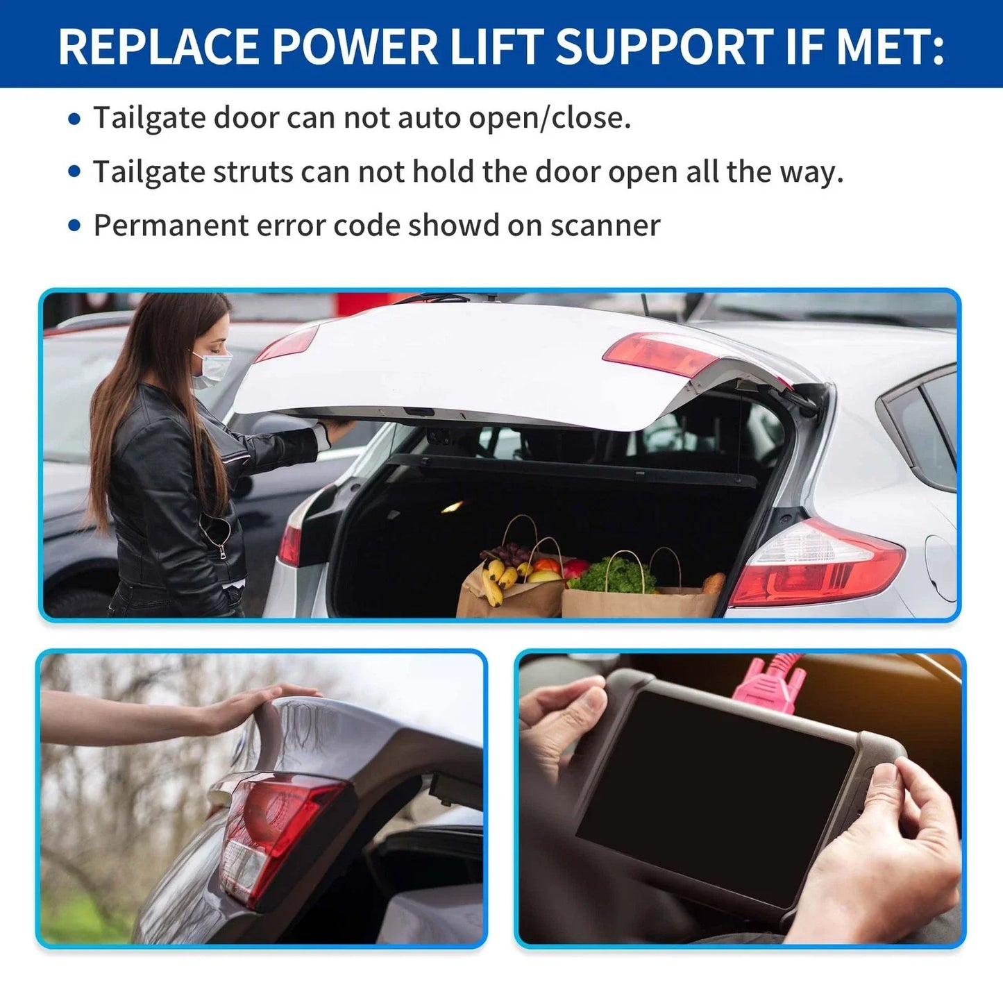 Tailgate Power Lift Support for Chevrolet Equinox, GMC (2016-2017)