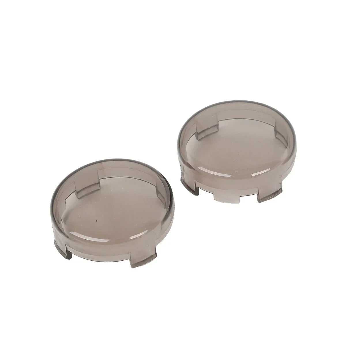 Smoke Lens Turn Signal Light Trim Ring Visors Bezels for Harley Touring Dyna