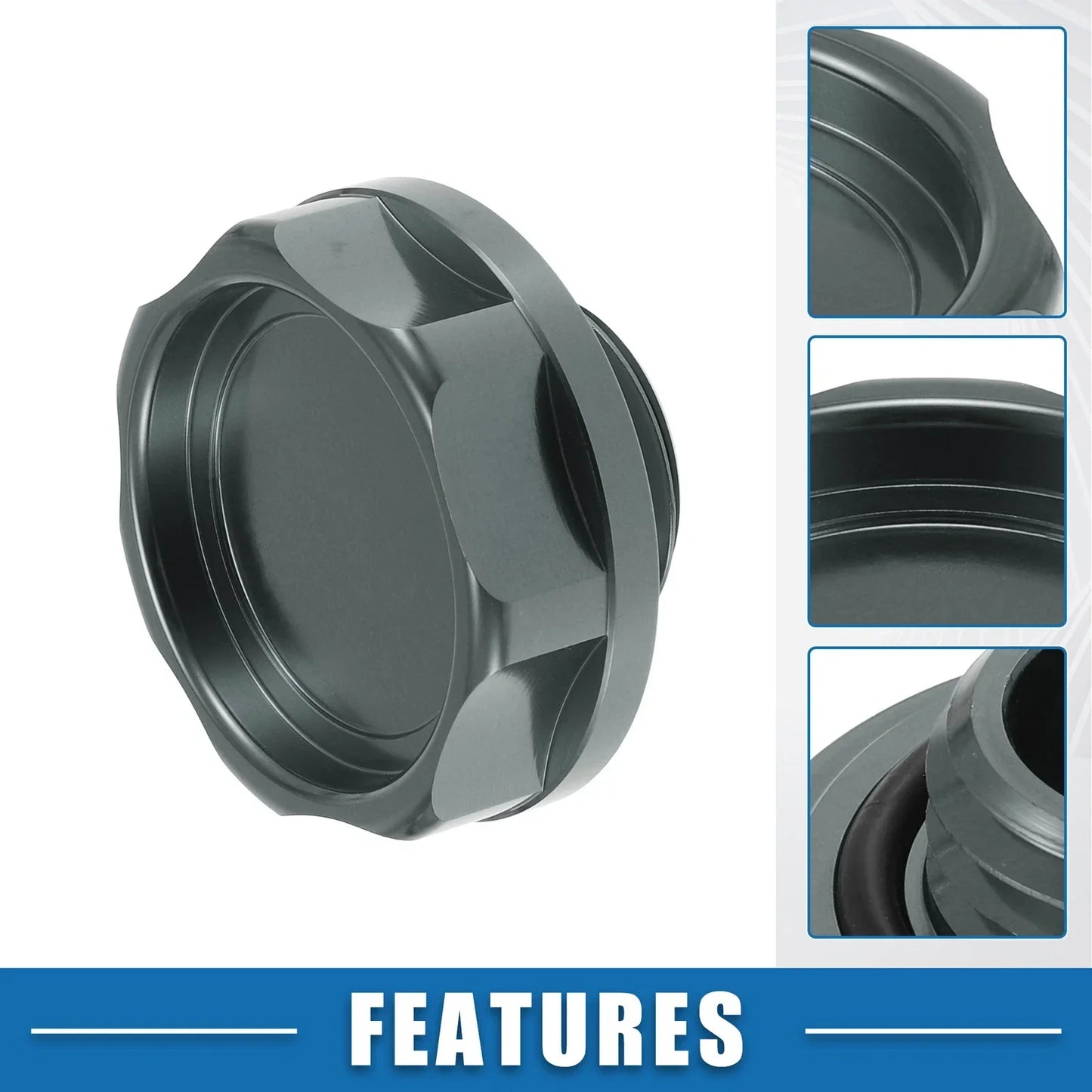 Oil Filler Cap Tank Cover for Honda Engine - Modified Titanium Tone