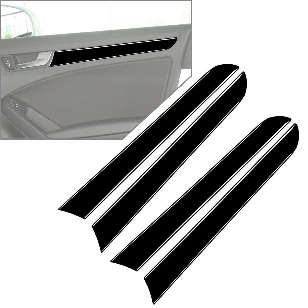 Piano Black Door Handle Panel Cover Trim for Audi A4 B8 A5 (2008-2016)