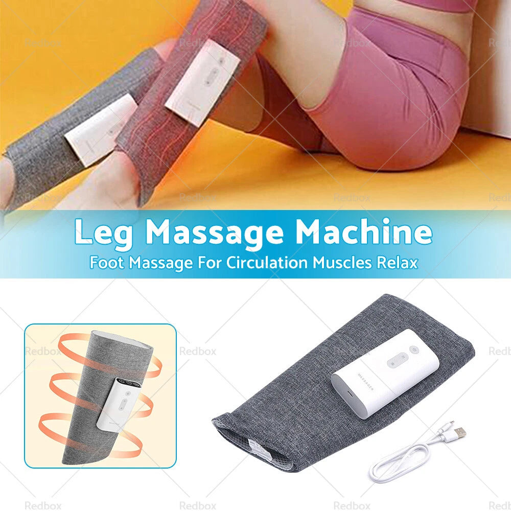 Heated Air Compression Leg Massager for Circulation - Foot Massage