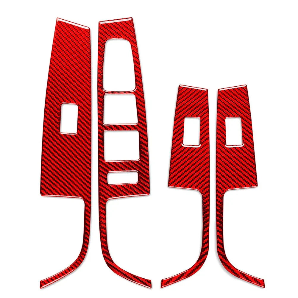 Window Lift Switch Panel Cover Trim for Hyundai Sonata 2015-2019 RHD Red