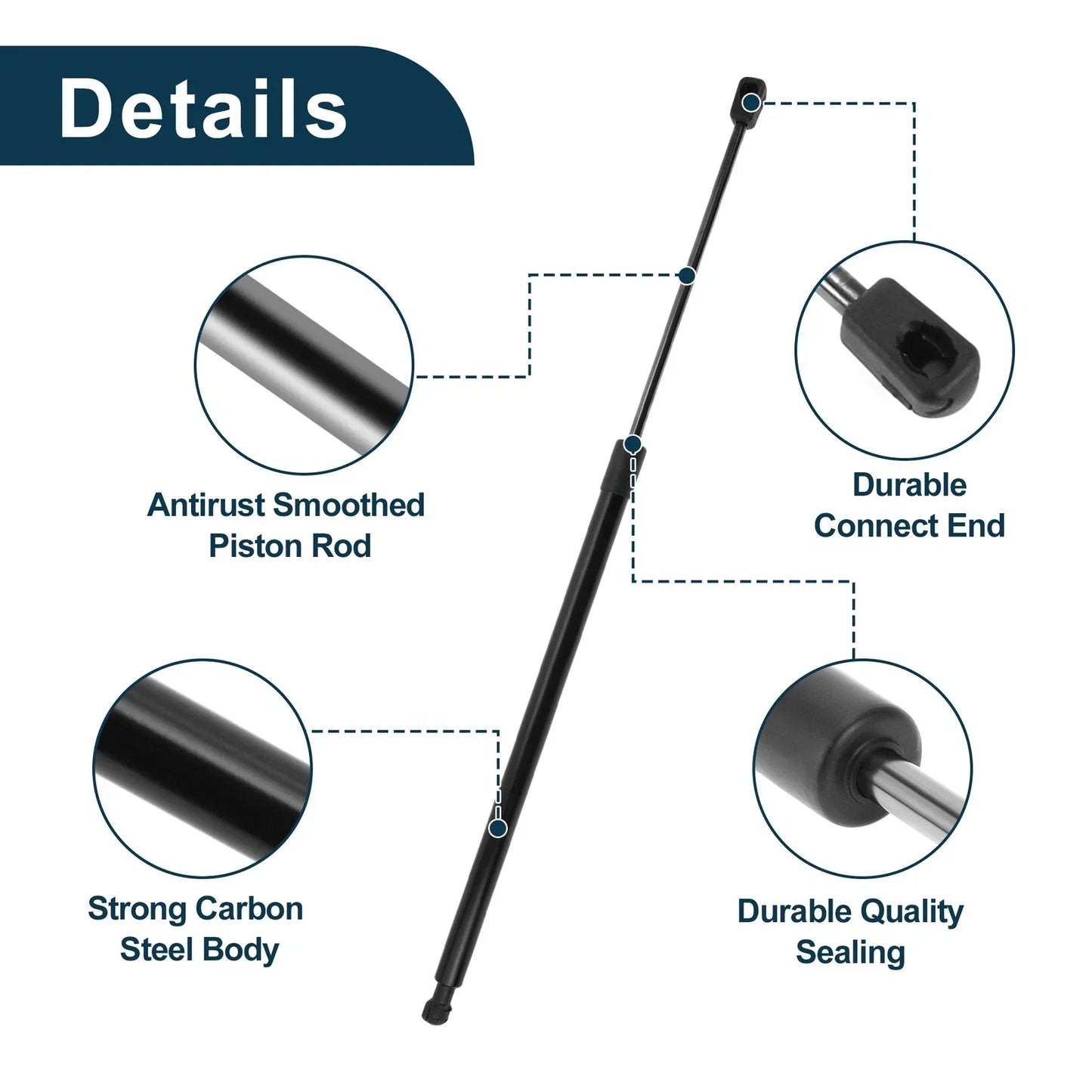 Rear Hatch Lift Supports for Hyundai Accent Hatchback (2003-2005)