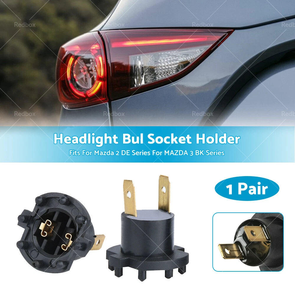 Headlight Bulb Socket Adapter for Mazda 2, 3 (2003-2009)