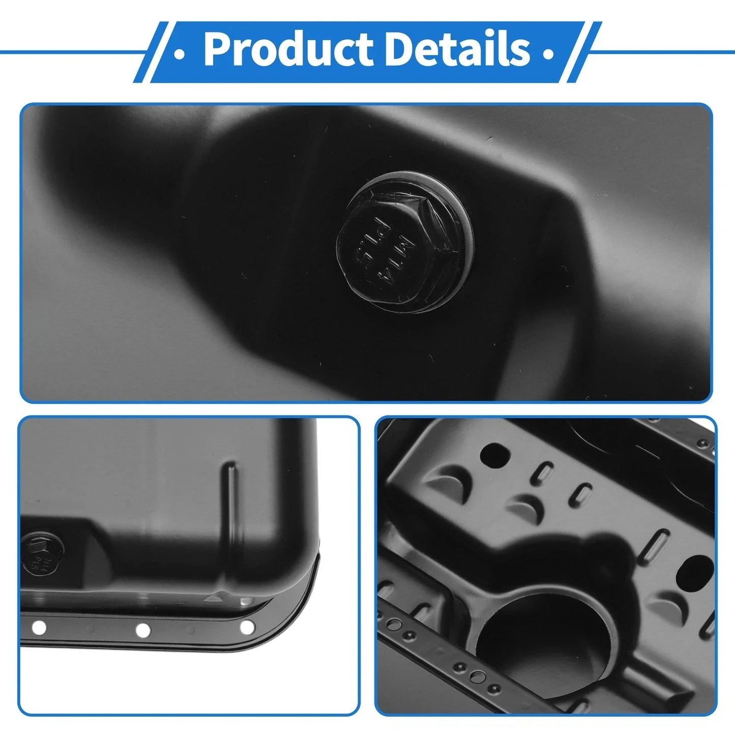 Engine Oil Pan for Honda Civic (1996-2000) - 1 x No.11200P2E000 Iron Black