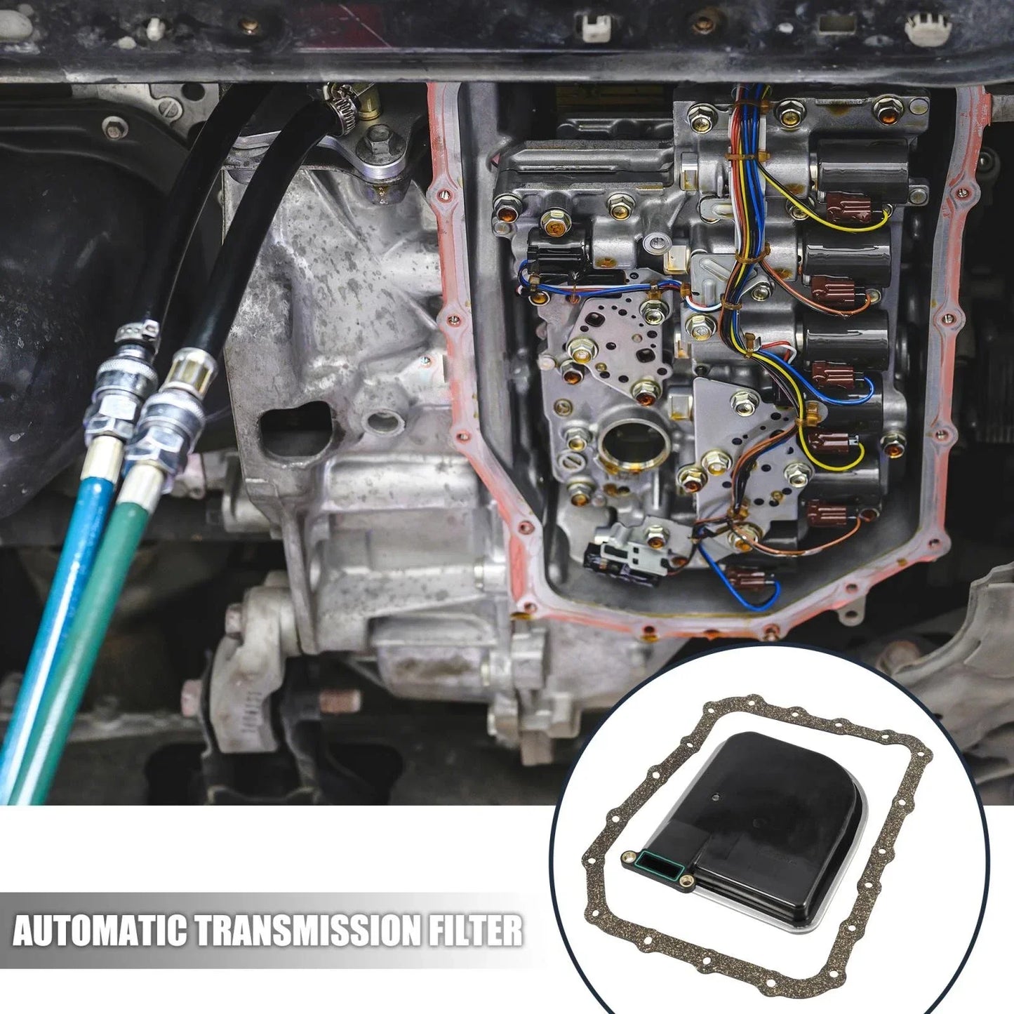 Automatic Transmission Filter Oil Pan Gasket Kit for Hyundai Santa Fe (2001-2023)
