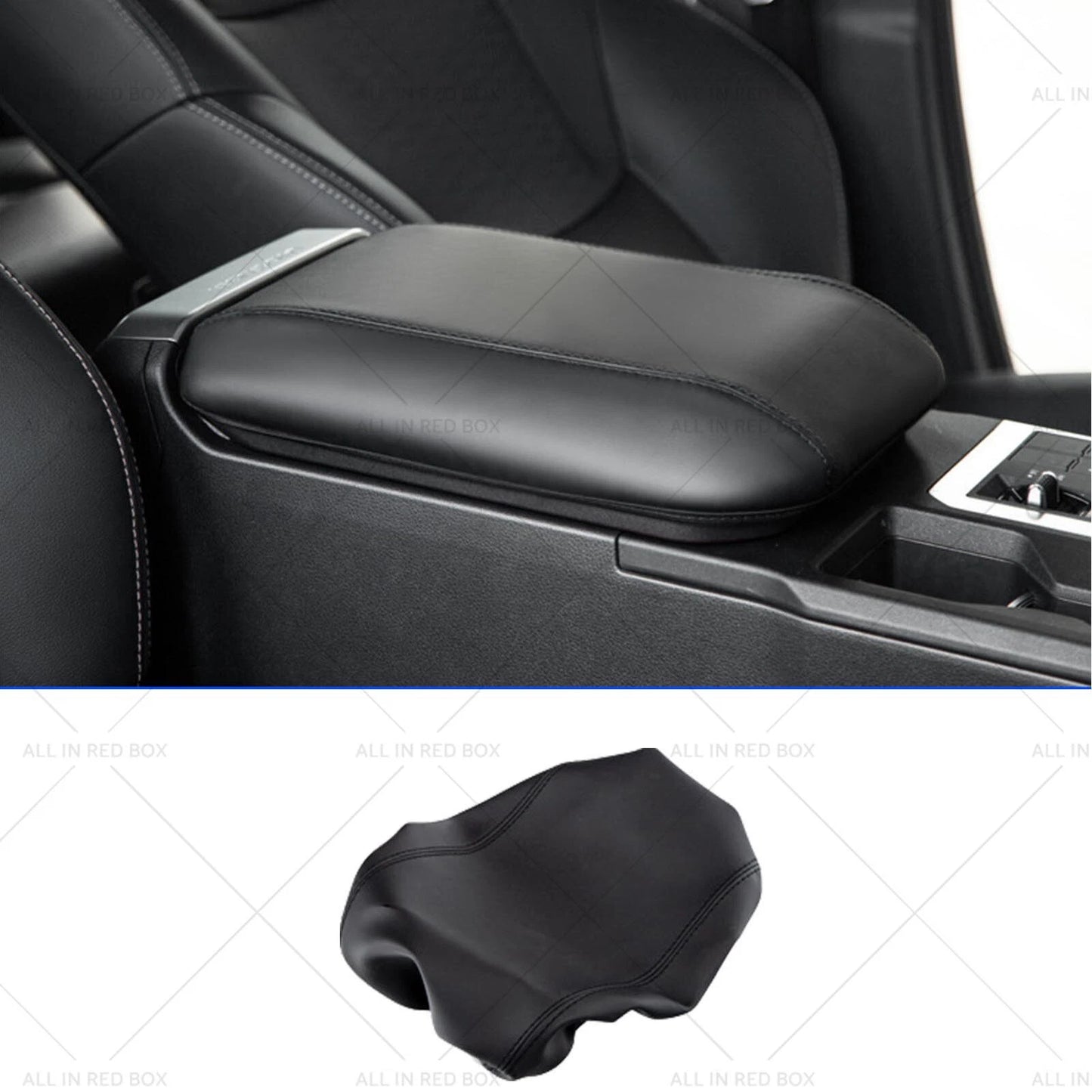 Leather Center Armrest Cover Trim for Toyota Prado LC250 (2024-2025)