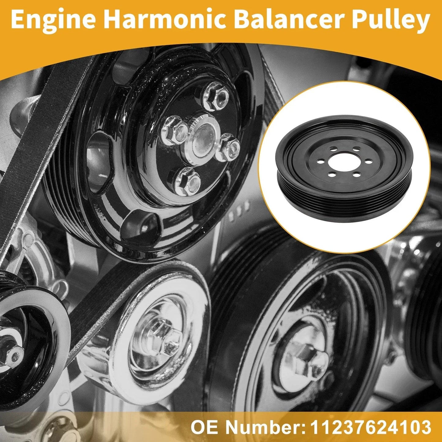 Harmonic Balancer Crankshaft Pulley for BMW 528i (2012-2016)