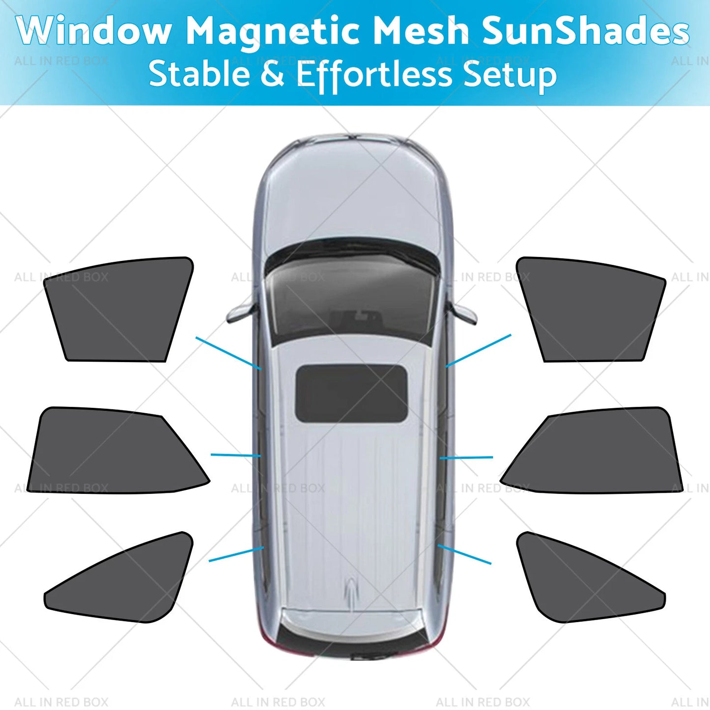 Magnetic Mesh Sun Blind Shades for Lexus NX Series (2022-2024)